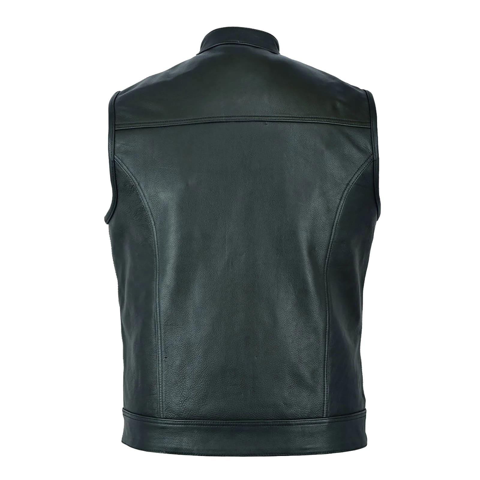 Back of SOA Inspired Leather vest