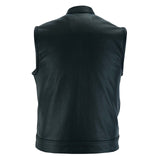 Back view of the USA SOA 7 Milled Waistcoat with a large back panel and black polyester lining.