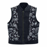 Leatherick SOA style Diamond Stitch Leather Vest