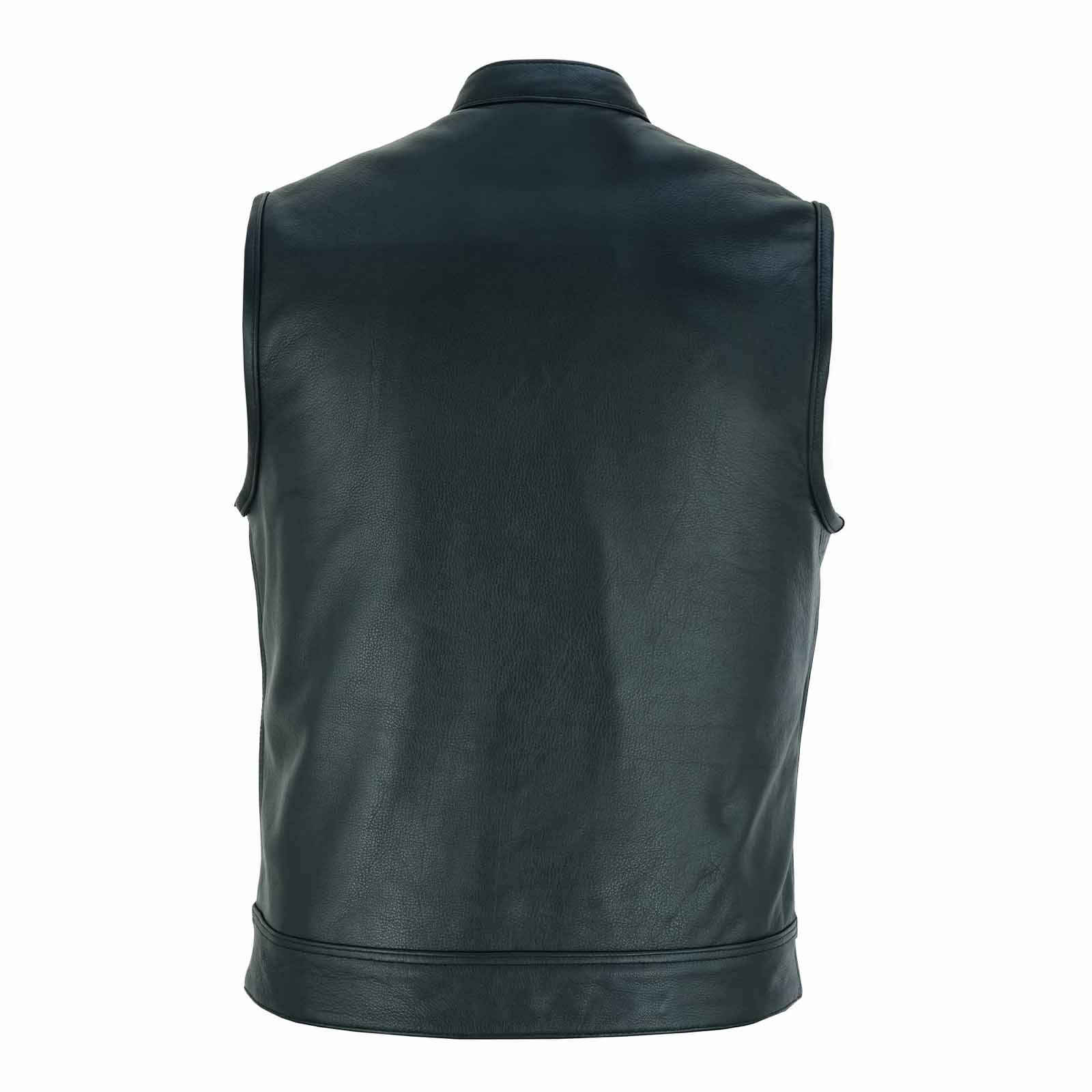Back view of USA SOA7 Premium Waistcoat showcasing single large back panel and sleek stitching.