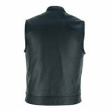 Back view of USA SOA7 Premium Waistcoat showcasing single large back panel and sleek stitching.