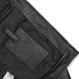 Inner pocket of Black Hooper Men's Leather Jacket.