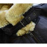 Men's Brown Leather Jacket with Fur Liner