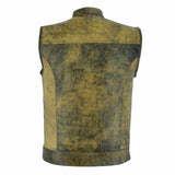 Leatherick SOA Distressed Brown Vintage Leather Vest