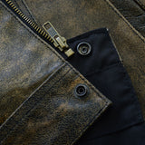 Leatherick Brown Vintage Leather Vest
