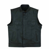 Leatherick SOA Leather Biker Vest