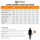 Ladies Blair Black Cafe Racer Biker Jacket