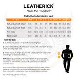 Size Chart of Leatherick Biker Vest