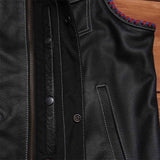 Leatherick Dual Closure Diamond Stitch Vest