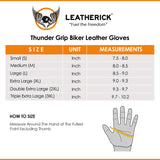 Men’s CE Certified Leather Motorbike Gloves - USA