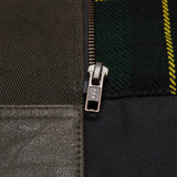 Zipper of Diamond Stitch Leather Vest by Leatherick