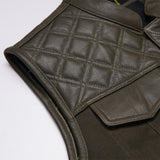 Dark Brown Custom Leather Vest