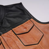 Leatherick Biker Vest Pocket Photo