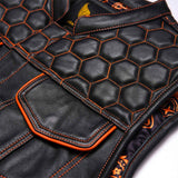 Leatherick Honeycomb Stitch Motorcycle Vest