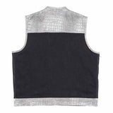 Leatherick Crocodile textured leather vest