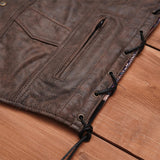 Side Pocket with  laces - Leatherick