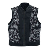 Inner of Leatherick SOA Style Diamond Stitch Leather Vest