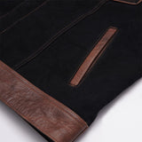 Side Pocket of Custom Leather Vest - Leatherick