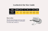 Leatherick Aussie Style Hat - Size chart